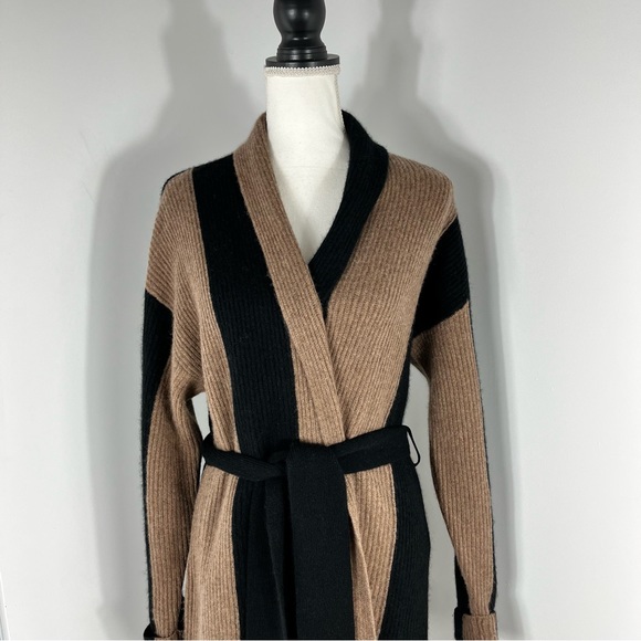 The Cashmere Project long belted overcoat cardigan 100% cashmere - Picture 3 of 9